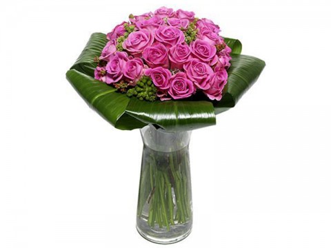 27 trandafiri roz